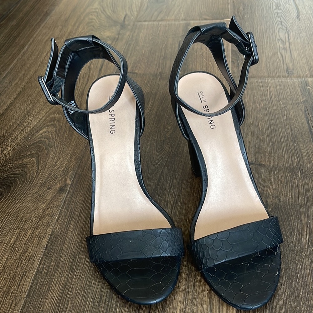 Call It Spring black sandals